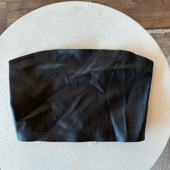 NWT Susana Monaco Leather Tube Top - Picture 4 of 4